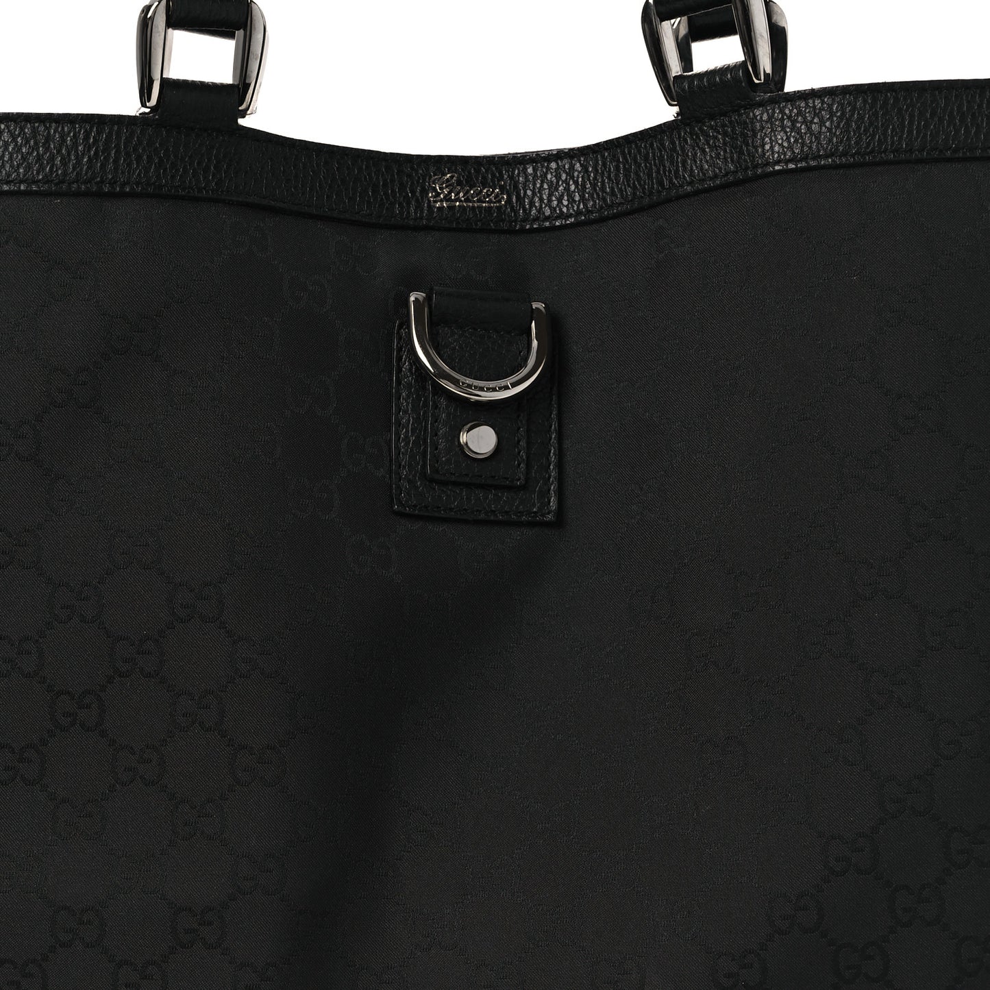 Nylon Monogram Large Abbey Tote Black