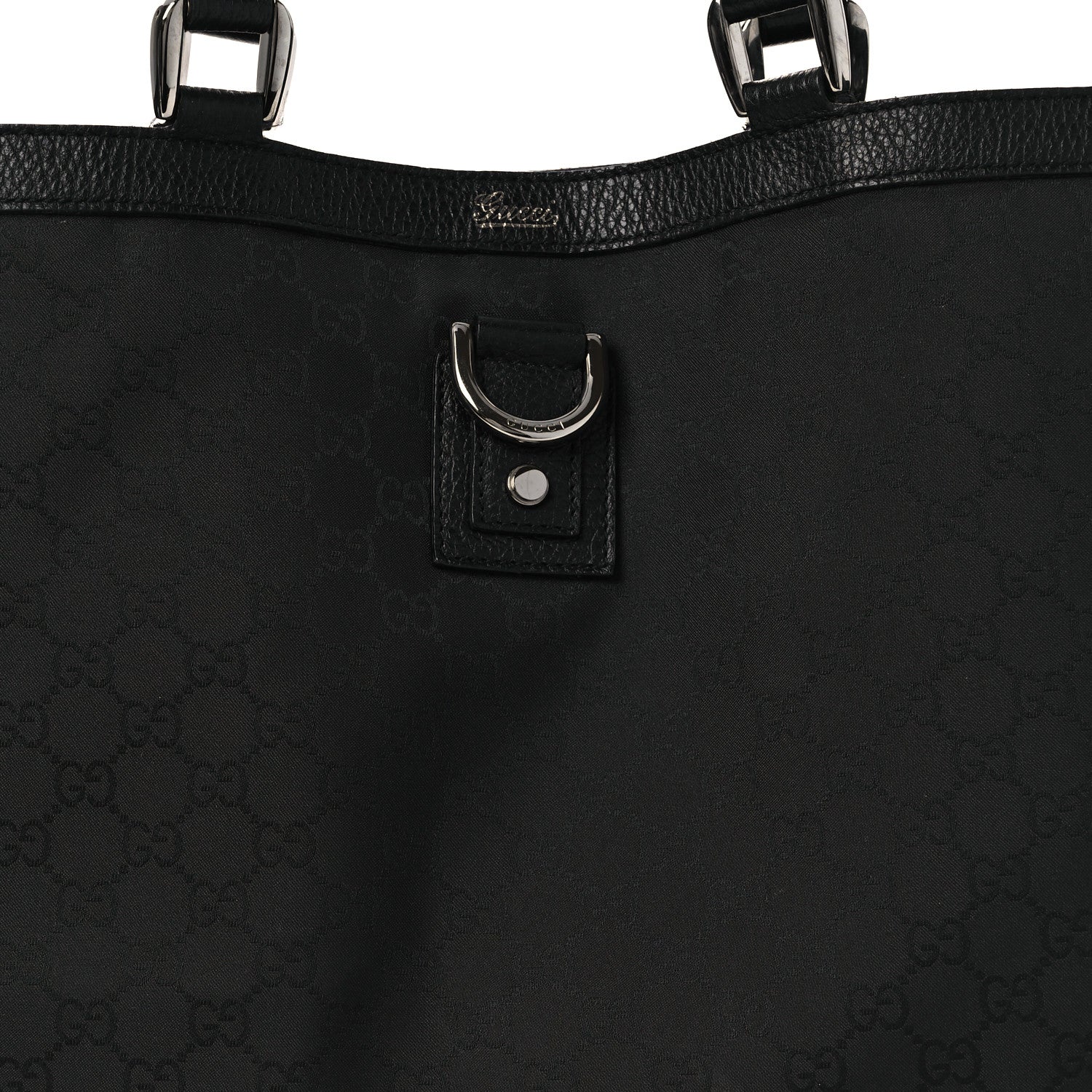 Gucci Nylon Monogram Large Abbey Tote Black 8 of 14