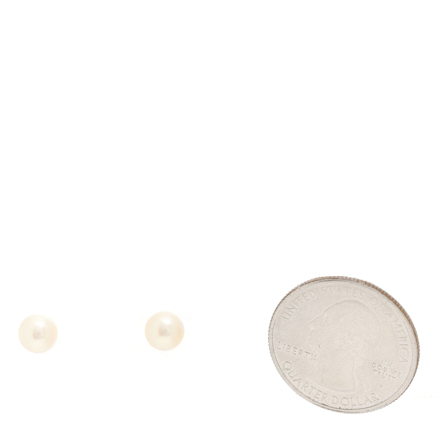 18K Yellow Gold Akoya Cultured Pearl 6-6.5mm Earrings