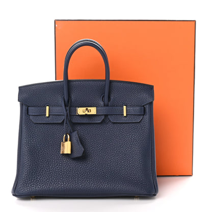 Hermes Togo Birkin 25 Bleu Nuit 11 of 11