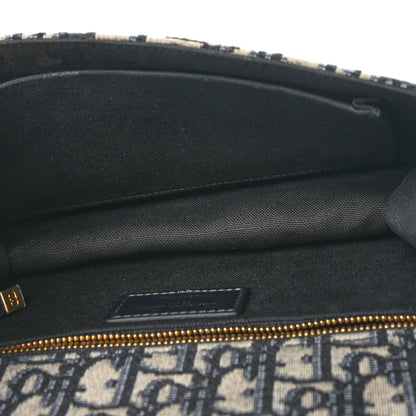 Christian Dior Oblique 30 Montaigne Chain Flap Bag Blue 5 of 11