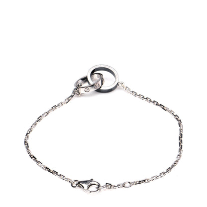 Cartier 18K White Gold Black Ceramic LOVE Bracelet 3 of 8