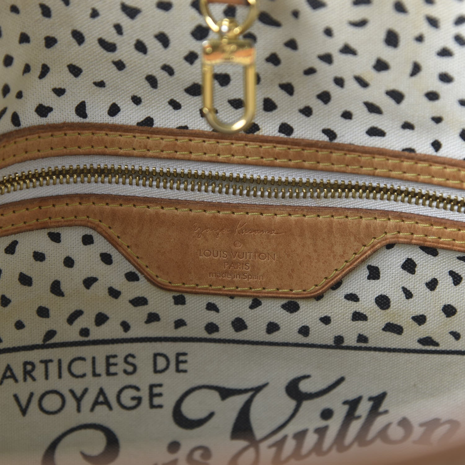 Louis Vuitton Monogram Kusama Waves Neverfull MM White 15 of 21
