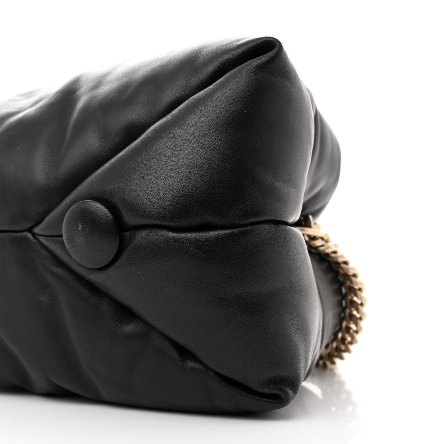 Proenza Schouler Lambskin Puffy Tobo Chain Shoulder Bag Black 10 of 11