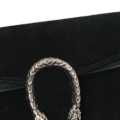 Gucci Suede Super Mini Dionysus Shoulder Bag Black 10 of 11