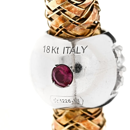 Roberto Coin 18K Yellow White Gold Diamond Primavera Bracelet 4 of 4