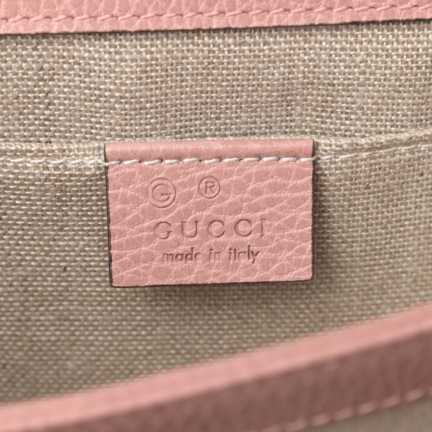 Gucci Dollar Calfskin Small Interlocking G Shoulder Bag Soft Pink 6 of 10