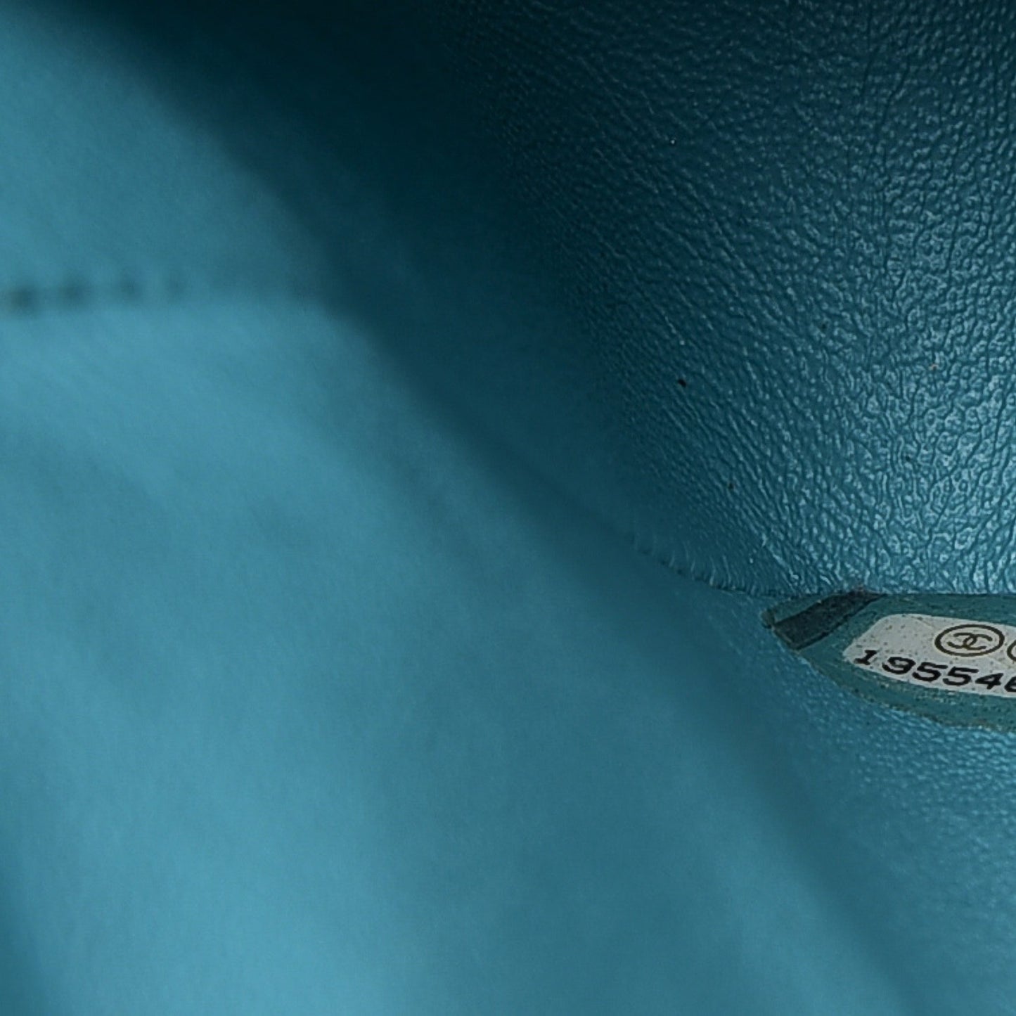 Lambskin Medium Double Flap Turquoise