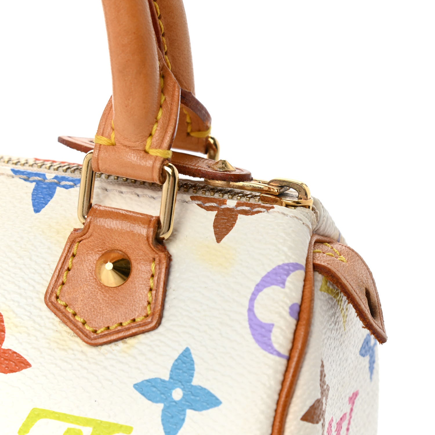 Louis Vuitton Monogram Multicolor Mini Sac HL Speedy White 10 of 12