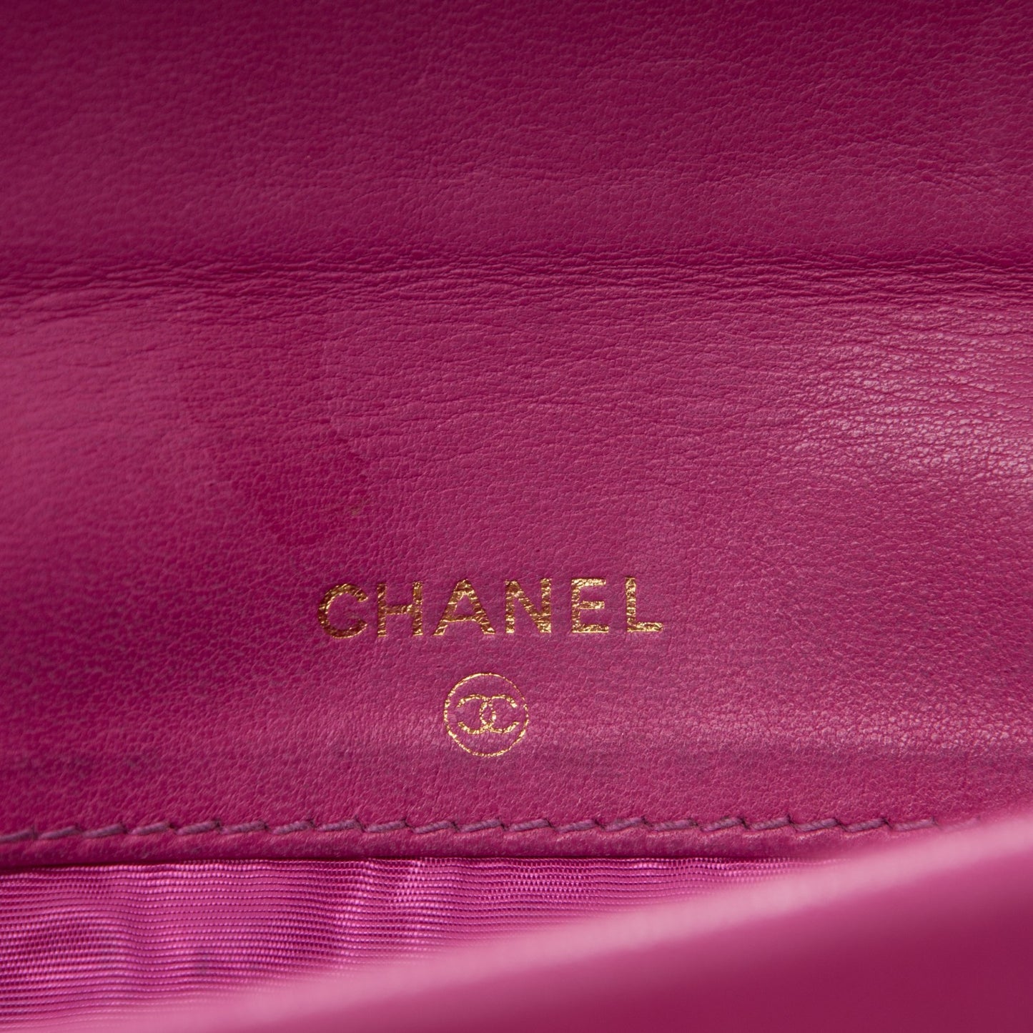 Caviar CC Flap Clutch Wallet Pink
