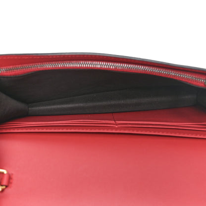 Gucci Calfskin Queen Margaret Chain Wallet Blue Agata Hibiscus Red Mystic White 5 of 9