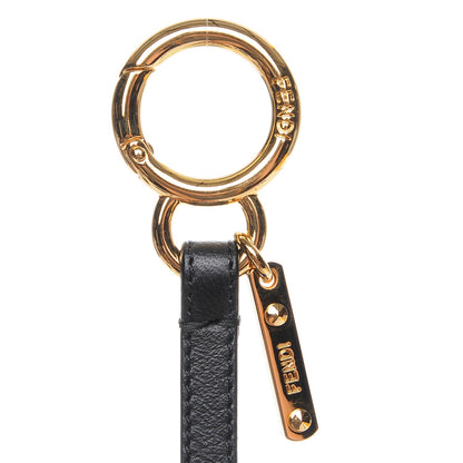Fendi Lambskin Goat Fur Studded Punkarlito Bag Charm Blue 4 of 5