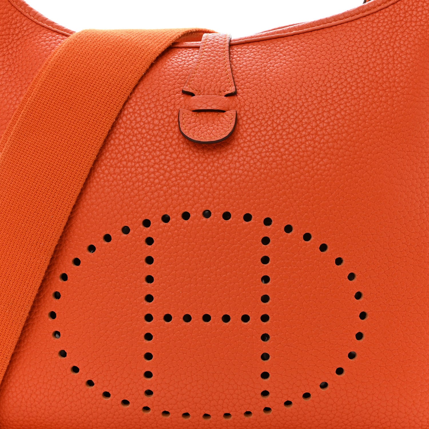 Hermes Taurillon Clemence Evelyne III PM Feu 8 of 12