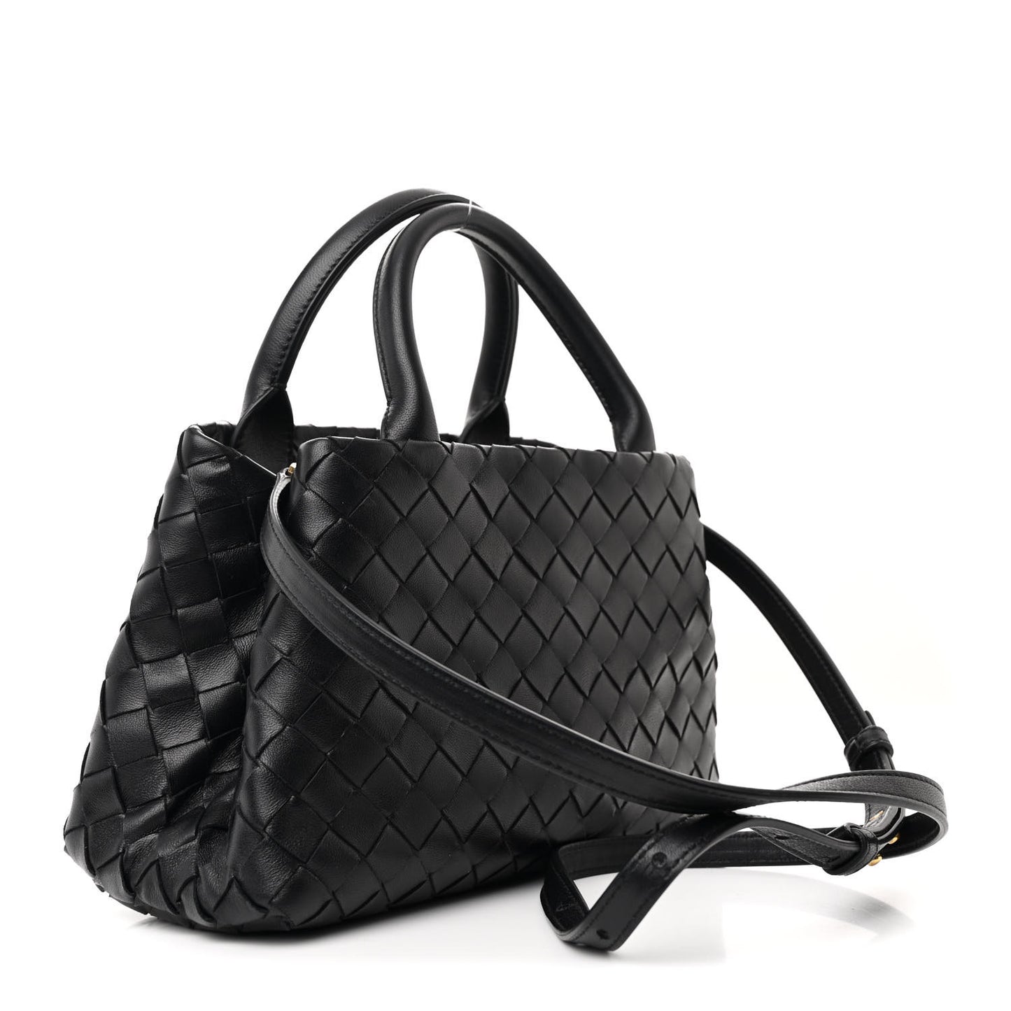 Nappa Intrecciato Small Tote Black