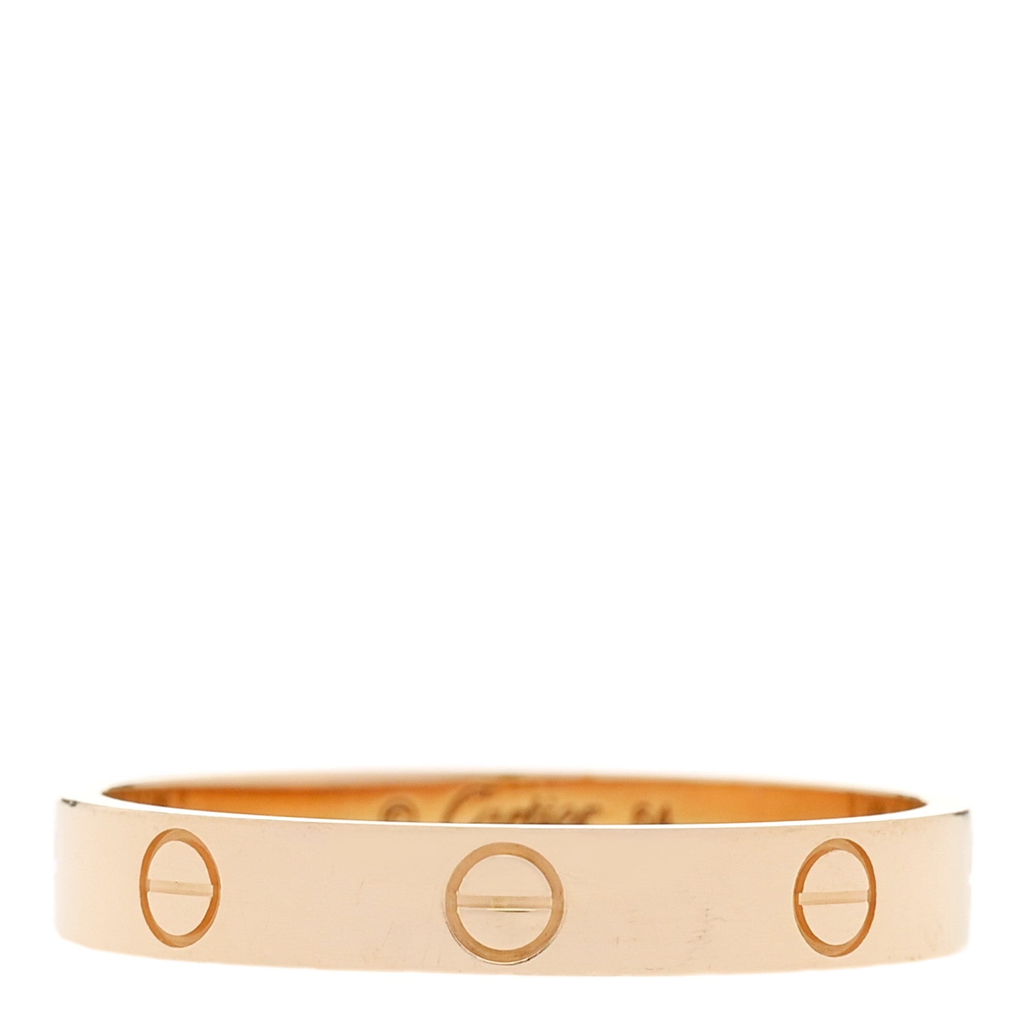 Cartier 18K Yellow Gold 3.5mm LOVE Wedding Band Ring 64 10.75 1 of 5