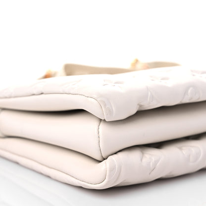 Louis Vuitton Lambskin Embossed Monogram Coussin PM Cream 9 of 10