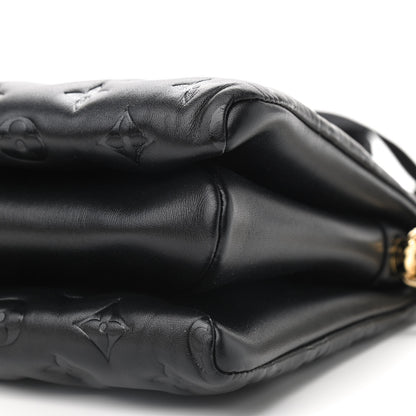 Louis Vuitton Lambskin Embossed Monogram Coussin PM Black 8 of 8