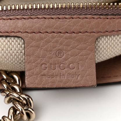 Gucci Pebbled Calfskin Medium Soho Flap Crossbody Pale Pink 6 of 11