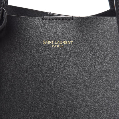 Saint Laurent Calfskin Toy Shopping Tote Earth Grey 7 of 9