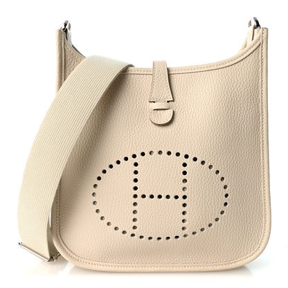 Hermes Taurillon Clemence Evelyne 23 Poche III Craie 1 of 10