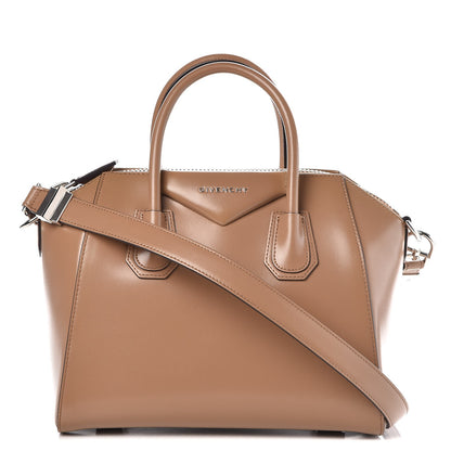 Givenchy Shiny Lord Calfskin Small Antigona Dark Beige 1 of 10