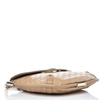 Gucci Guccissima Medium Britt Tassel Shoulder Bag Beige 4 of 12