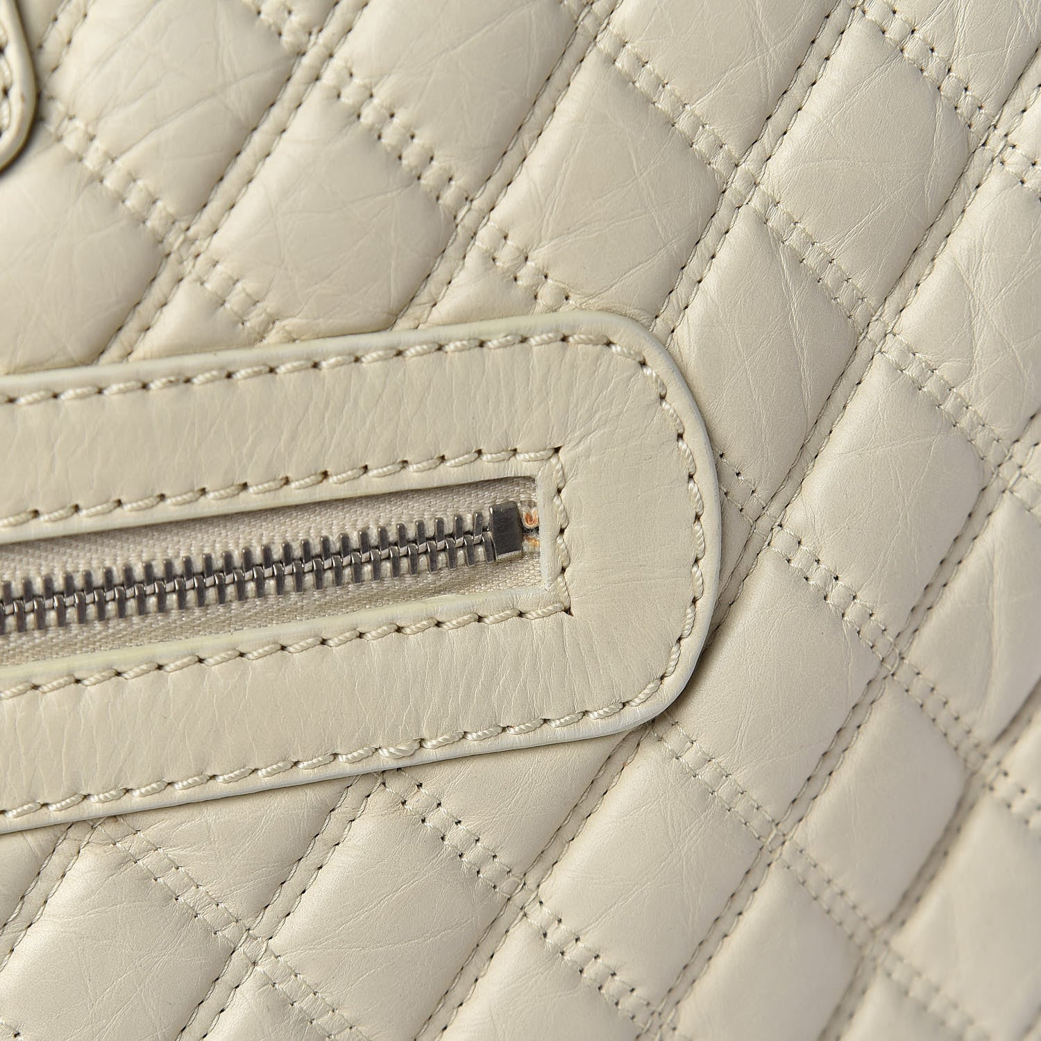 Chanel Aged Calfskin Quilted Paris New York PNY Laptop Bag Ivory 14 of 22