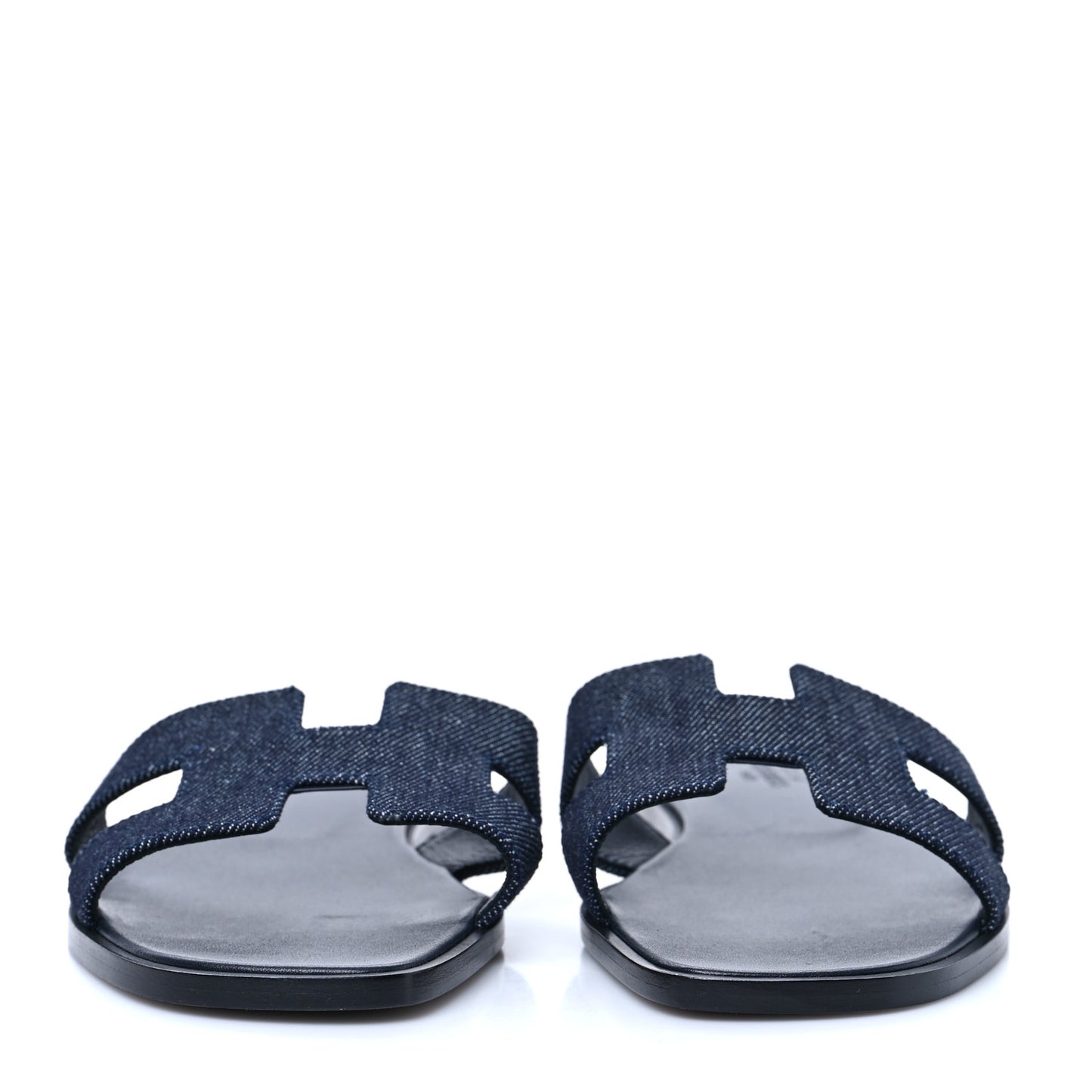 Denim Canvas Oran Sandals 37 Bleu Brut