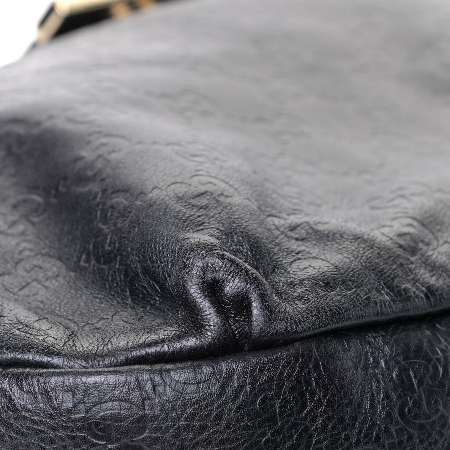 Gucci Guccissima Large New Ladies Web Hobo Black 9 of 10