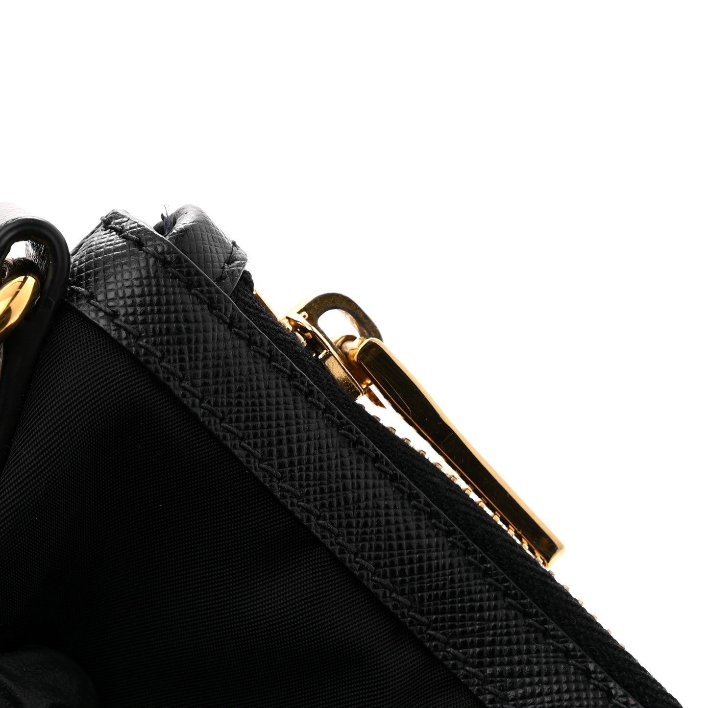 Saffiano Tessuto Nylon Shopping Tote Black