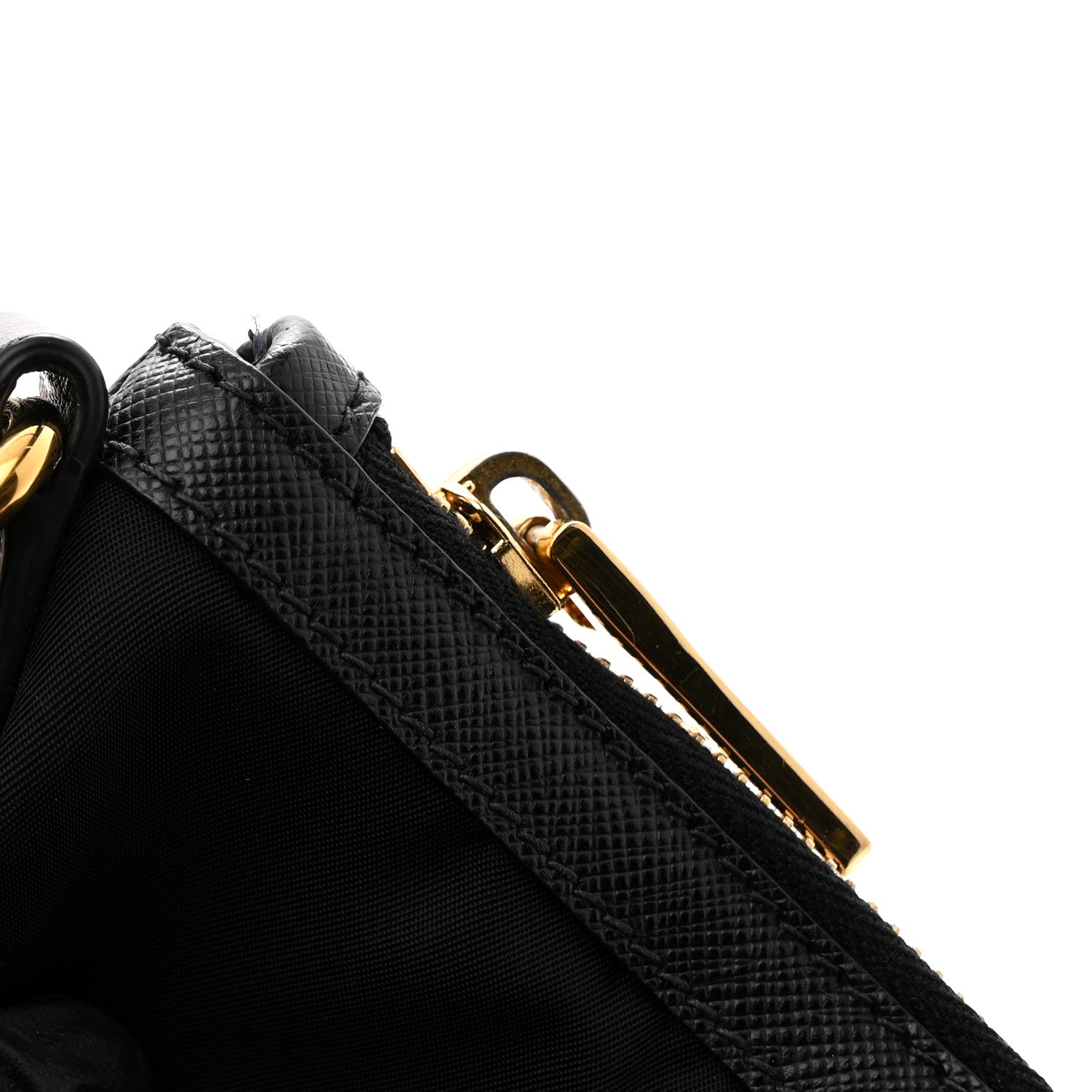 Prada Saffiano Tessuto Nylon Shopping Tote Black 11 of 11