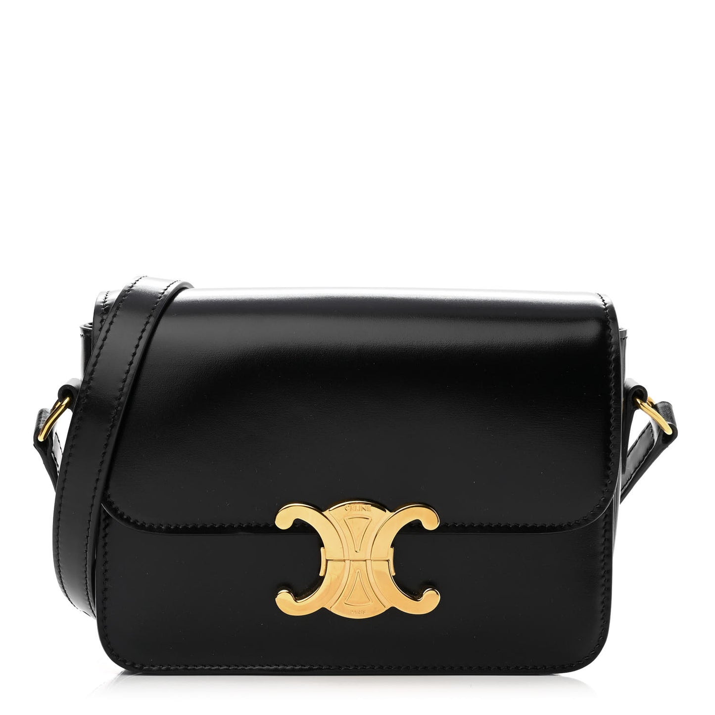 Shiny Calfskin Teen Triomphe Black
