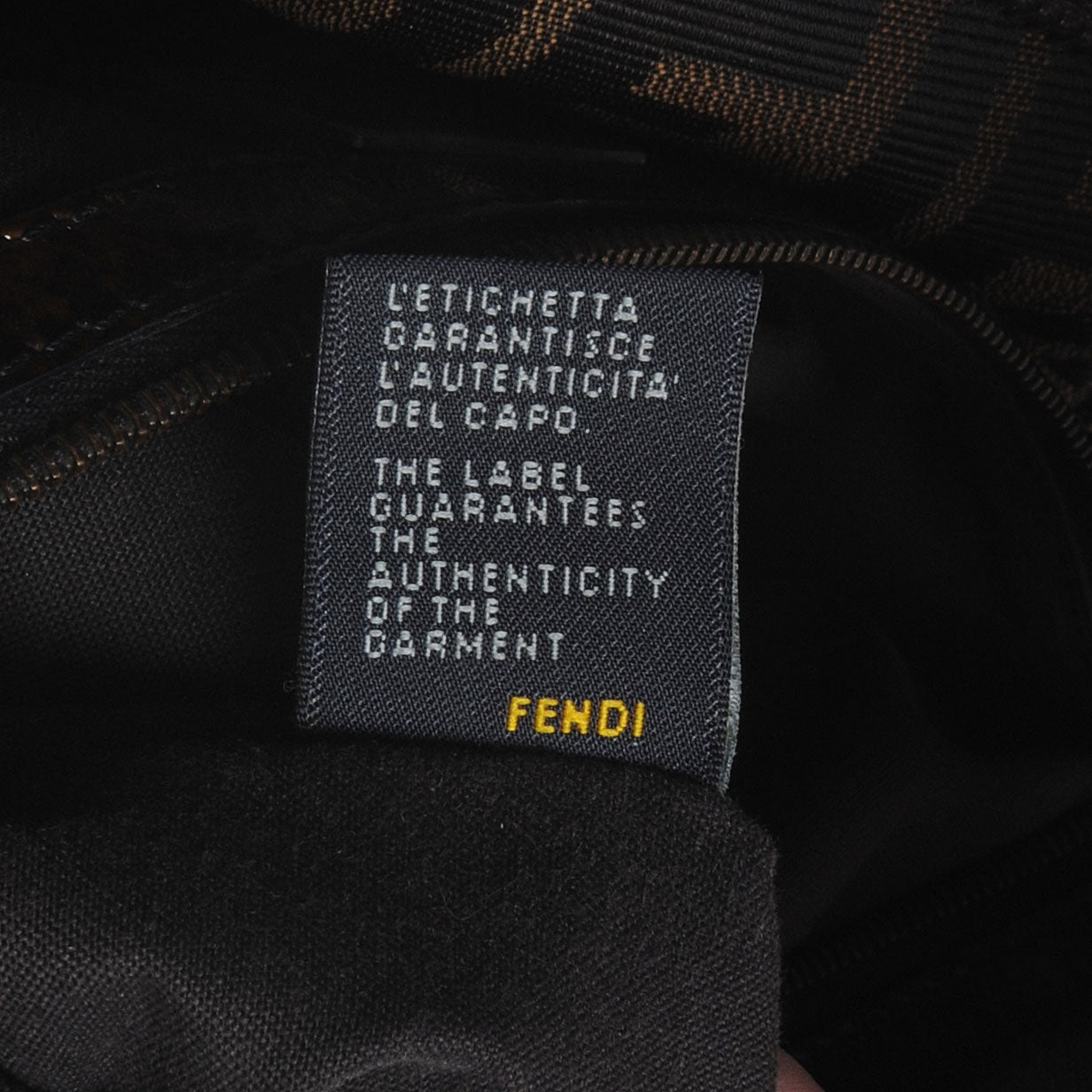 Fendi Zucca Patent Large Chef Shopper Tote Tobacco 9 of 9
