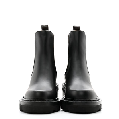 Louis Vuitton Calfskin Monogram Beaubourg Ankle Boots 37 Black 2 of 10