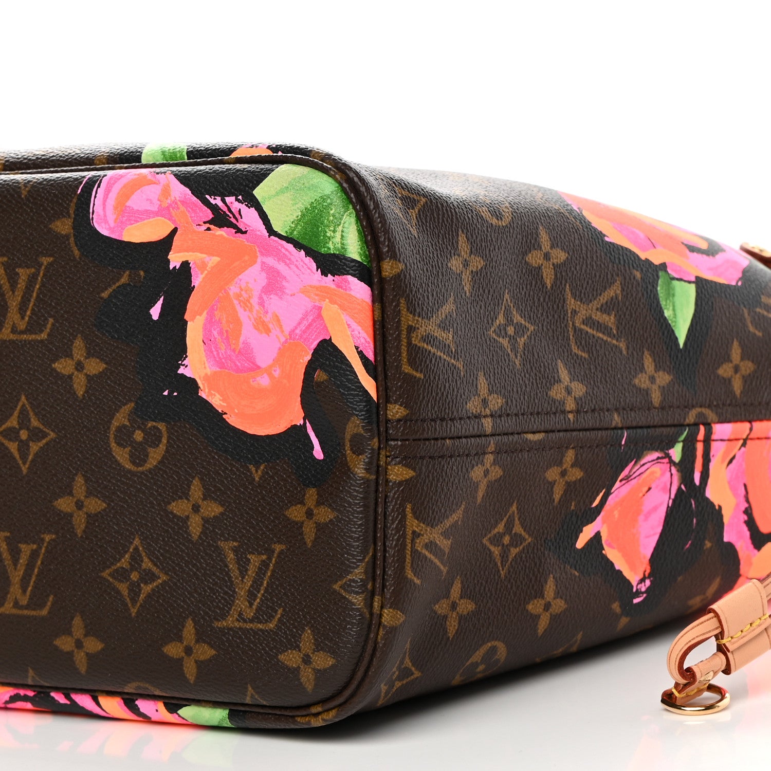 Louis Vuitton Monogram Roses Neverfull MM 10 of 12