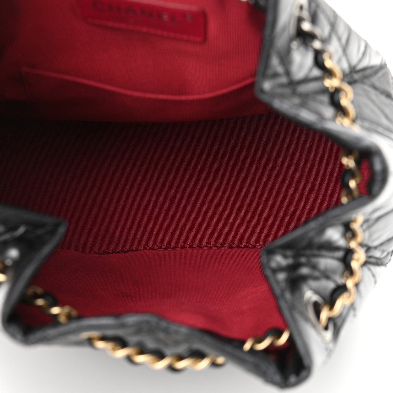 Chanel Aged Calfskin Quilted Small Gabrielle Backpack Black 5 of 11