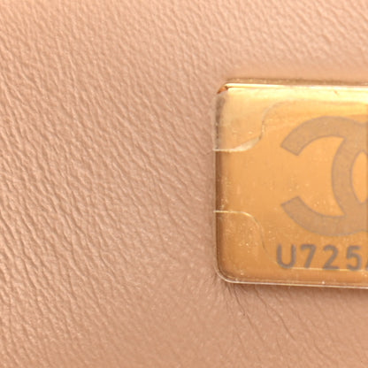 Chanel Lambskin Quilted Trendy Vanity Case Beige 7 of 16