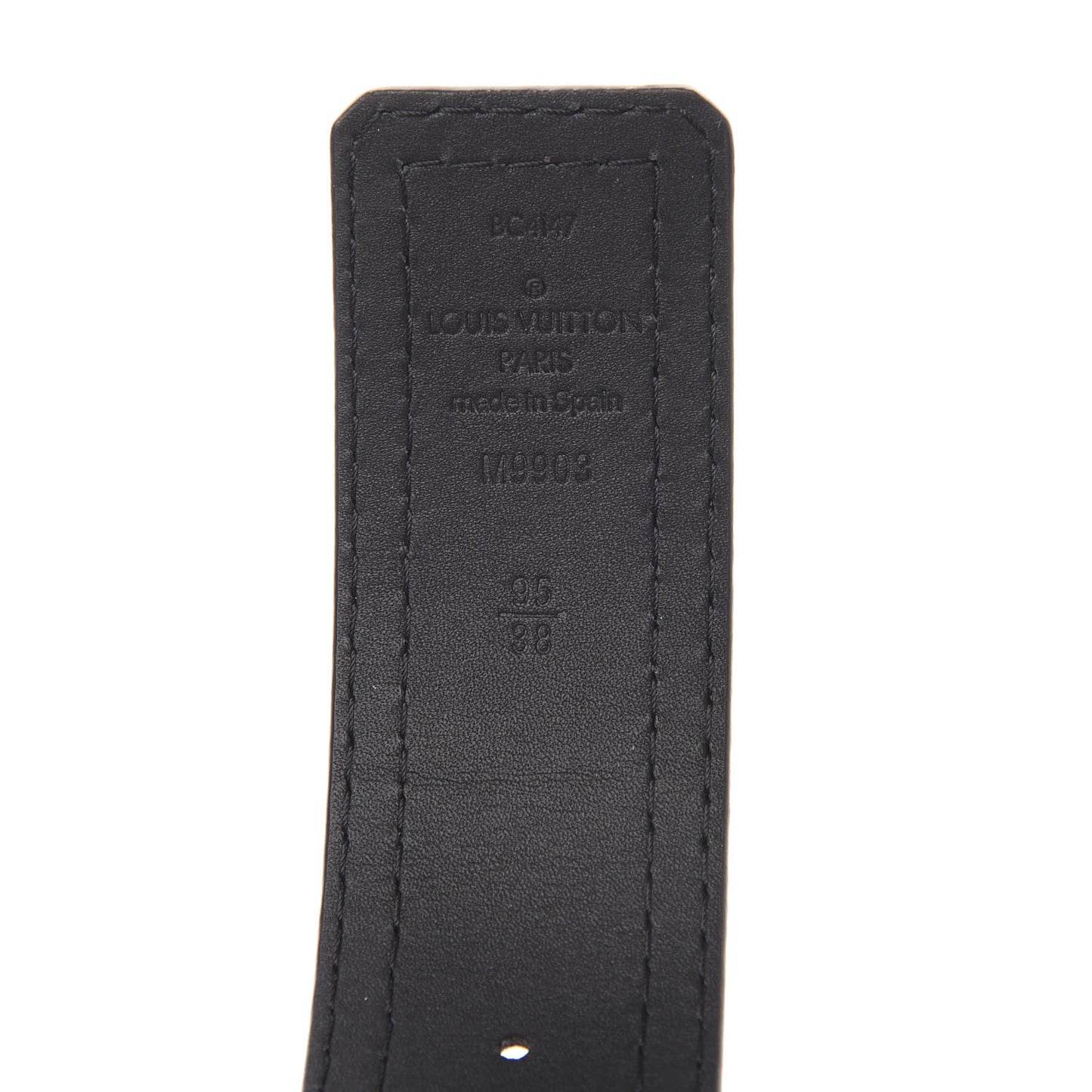 Utah LV Initiales Belt 95 38 Black