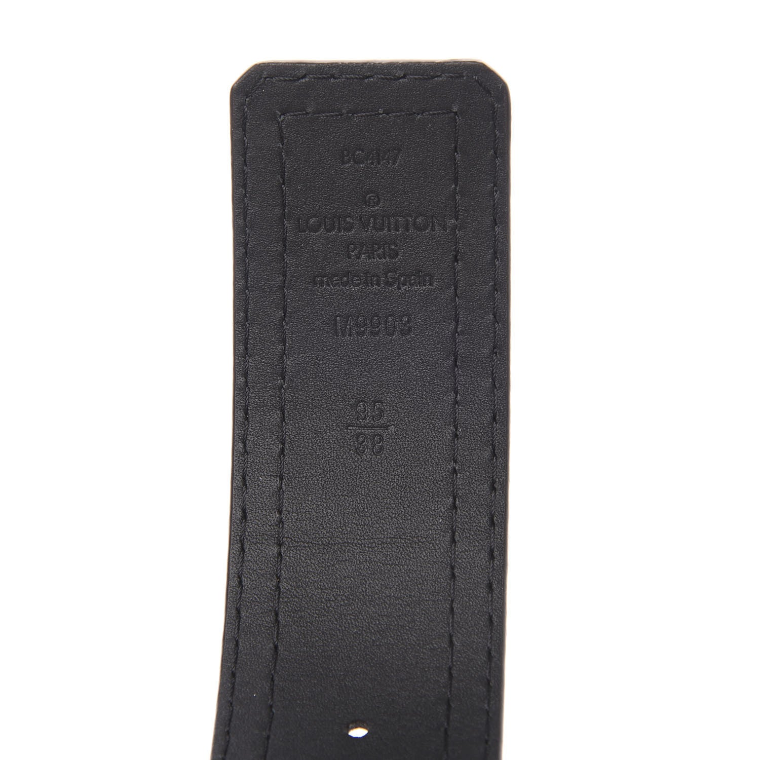 Louis Vuitton Utah LV Initiales Belt 95 38 Black 4 of 4