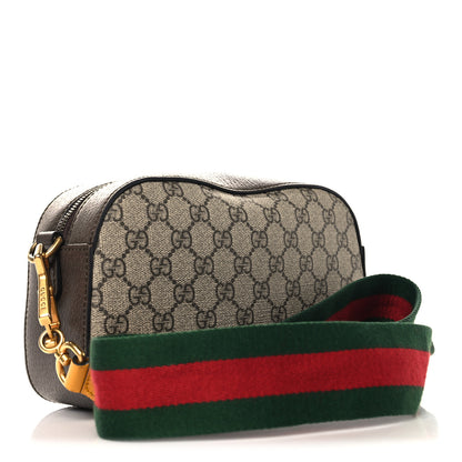 Gucci GG Supreme Monogram Web Neo Vintage Shoulder Bag Beige New Acero Crop 3 of 11