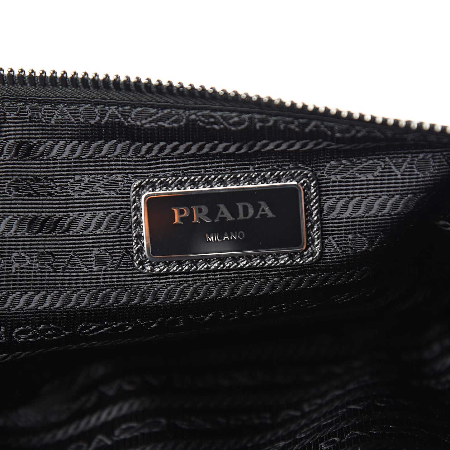 Tessuto Nylon Saffiano Marsupio Triple Pocket Belt Bag Black