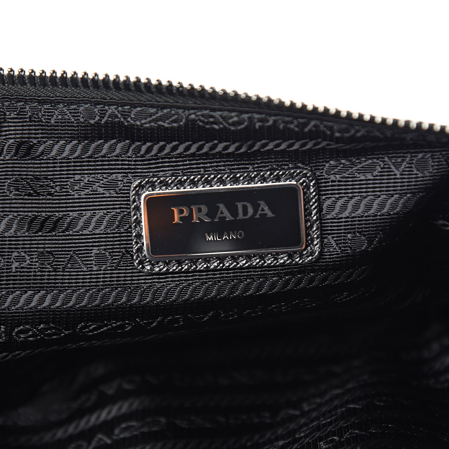 Prada Tessuto Nylon Saffiano Marsupio Triple Pocket Belt Bag Black 6 of 12