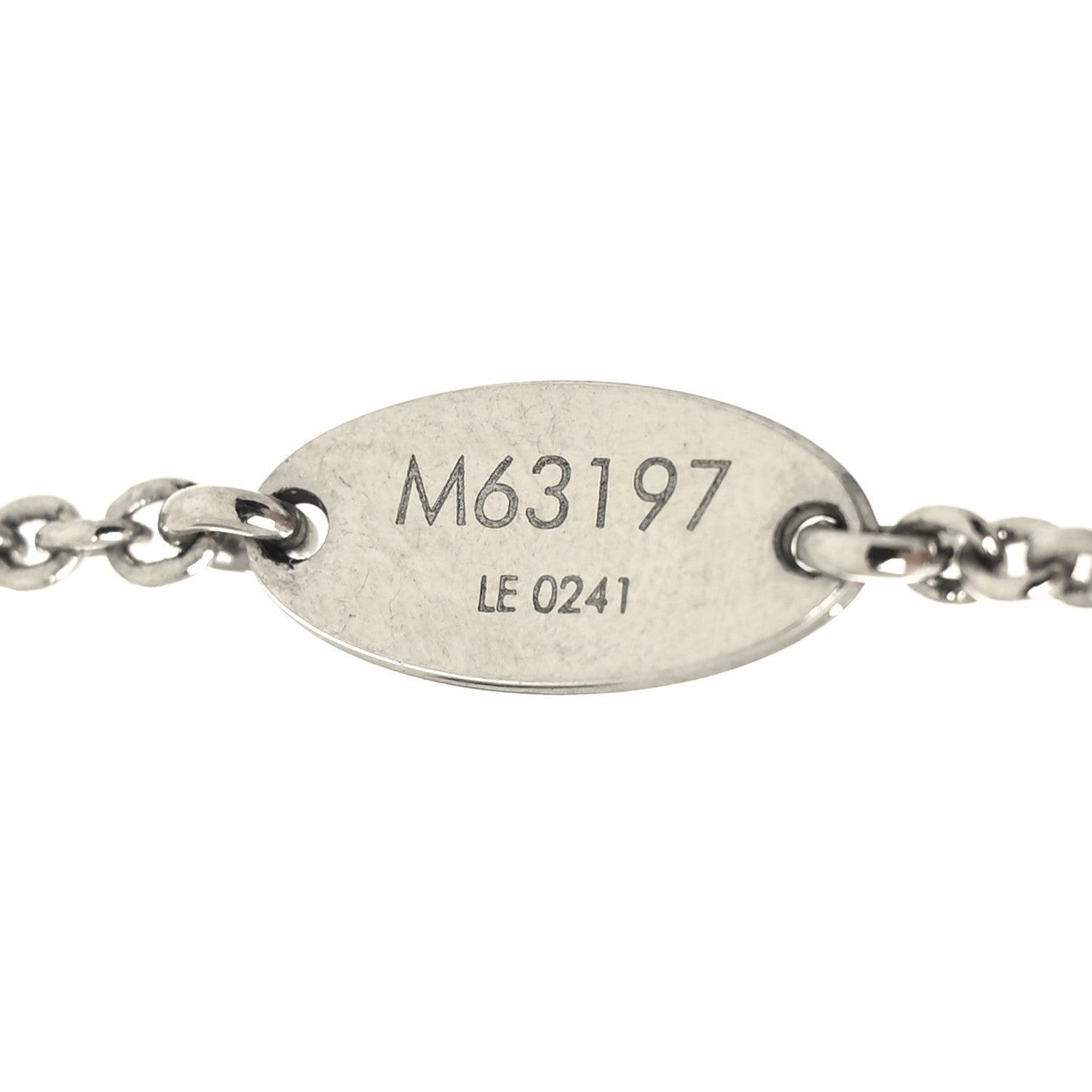 Louis Vuitton Metal Essential V Supple Necklace Silver 6 of 6