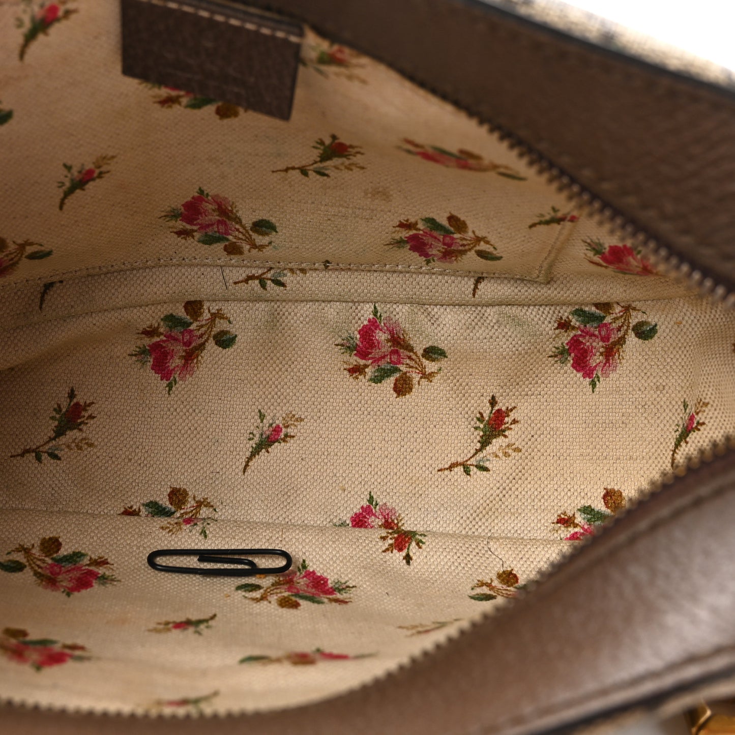 GG Supreme Monogram Web Neo Vintage Shoulder Bag Beige New Acero Crop