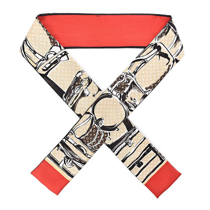 Louis Vuitton Silk Monogram Trunks Bandeau Brown 1 of 6