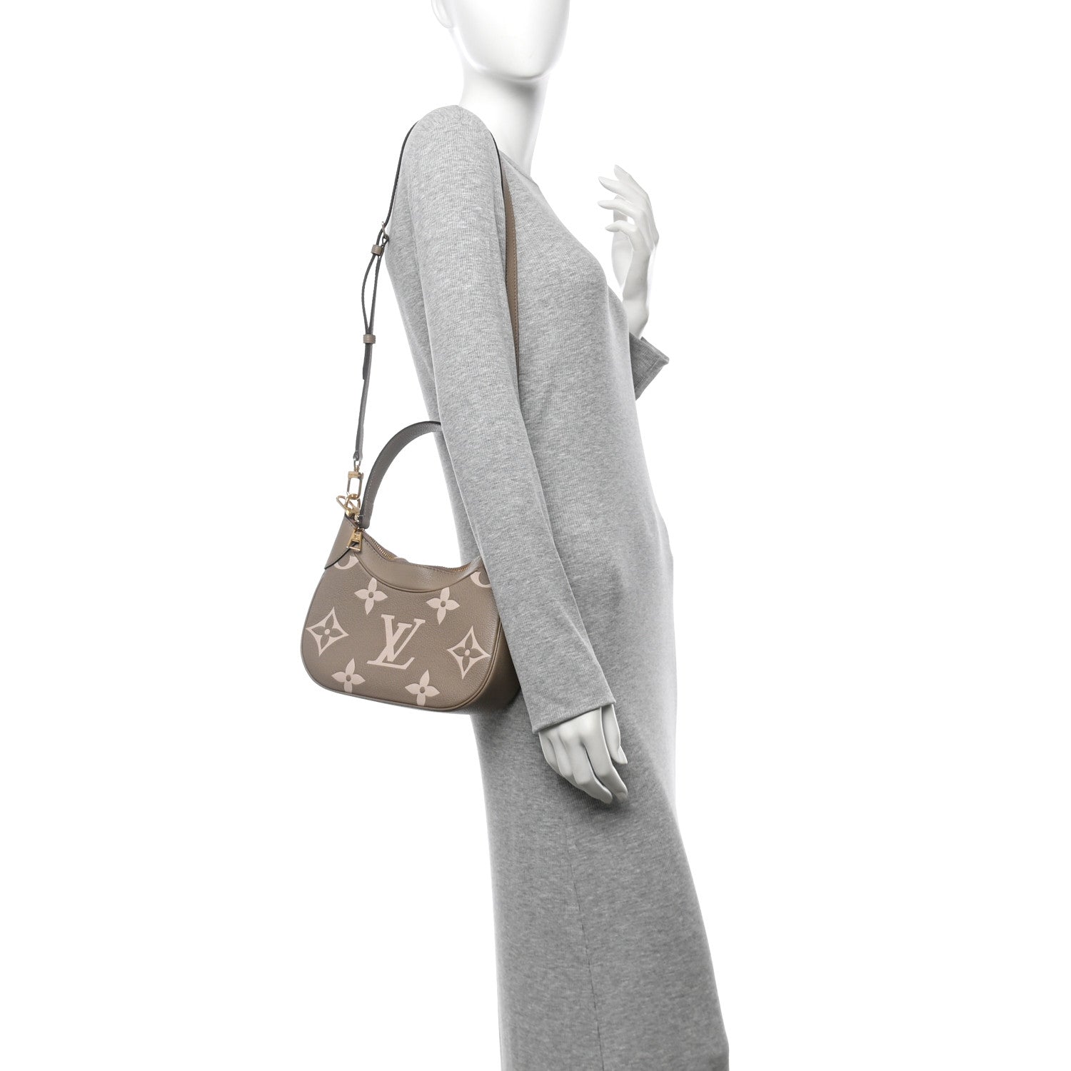 Louis Vuitton Empreinte Monogram Giant Bagatelle NM Tourterelle Creme 2 of 11