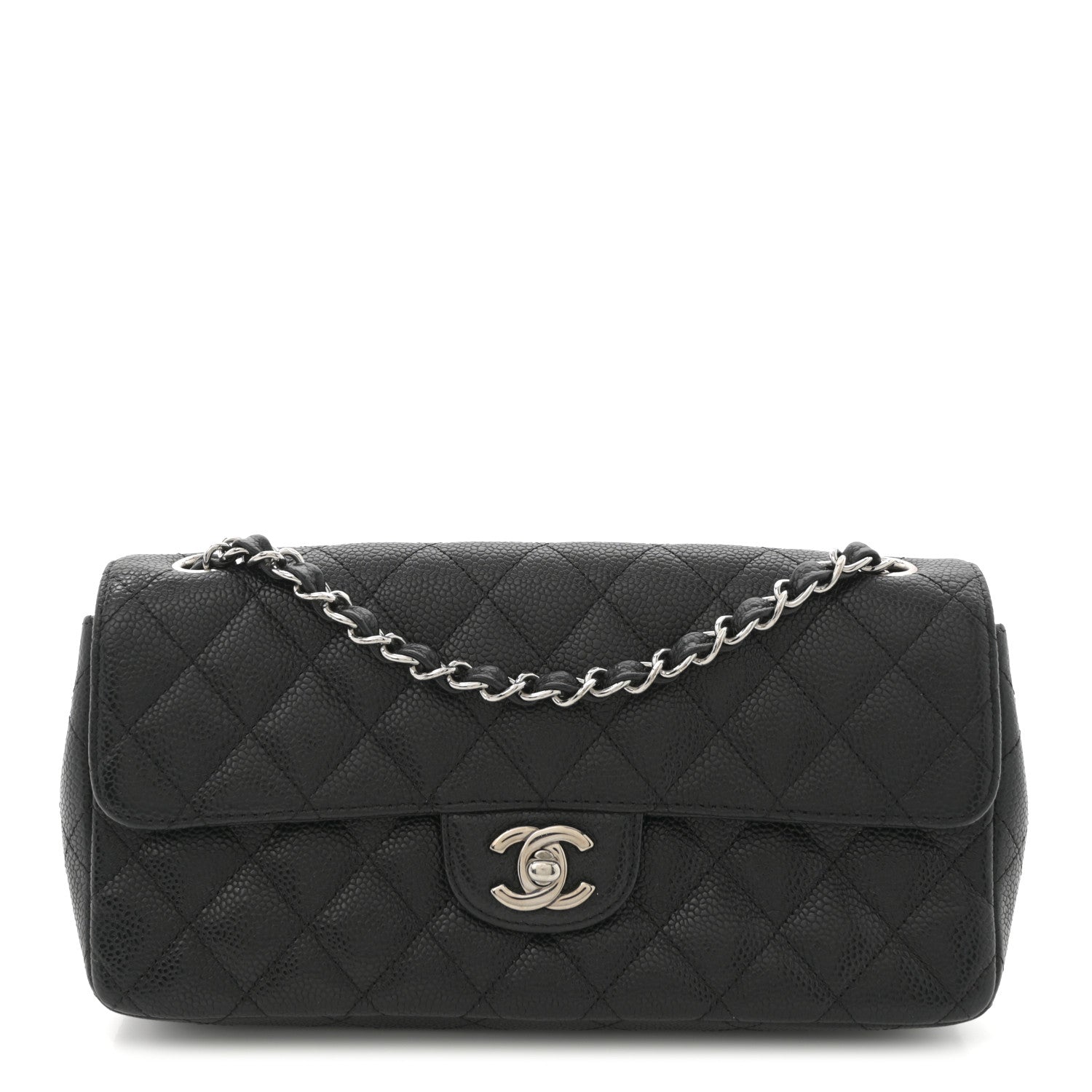 Chanel Caviar Quilted East West Flap Black 1 of 10