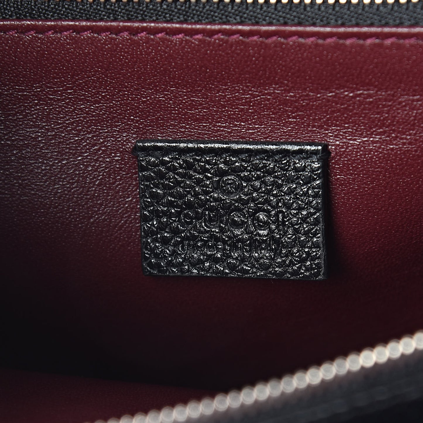 Grainy Calfskin Small Zumi Top Handle Bag Black