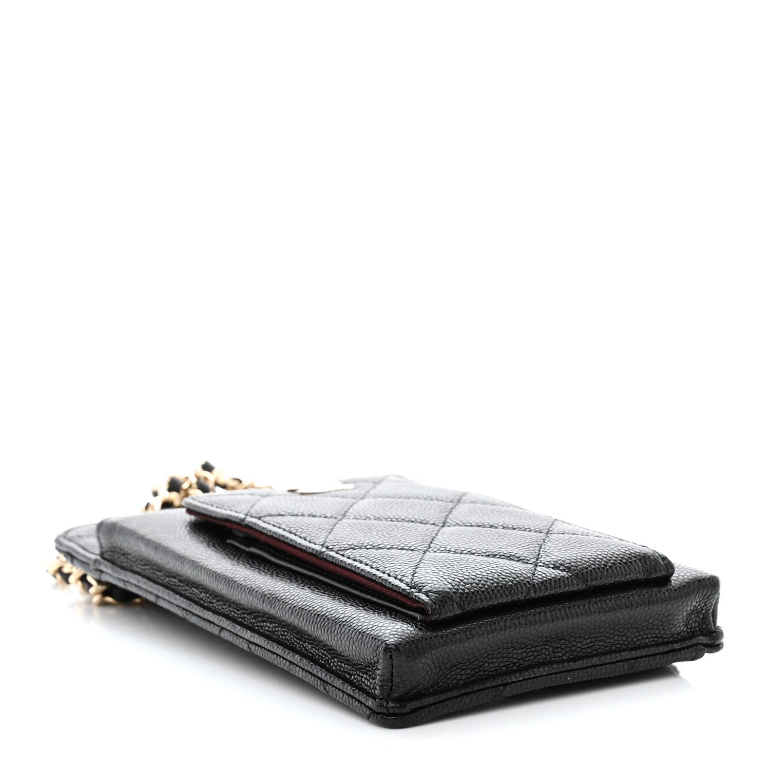 Chanel Caviar Quilted Zip Phone Case Black 4 of 13