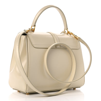 Celine Satinated Calfskin Small 16 Top Handle Bag Limestone 3 of 9